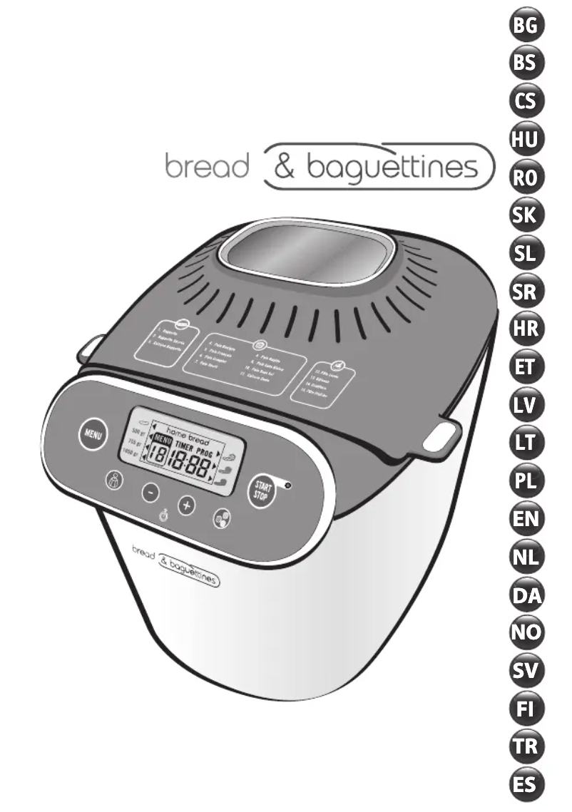 Page n°1 - Manuel utilisateur Tefal Bread & Baguettines PF3501