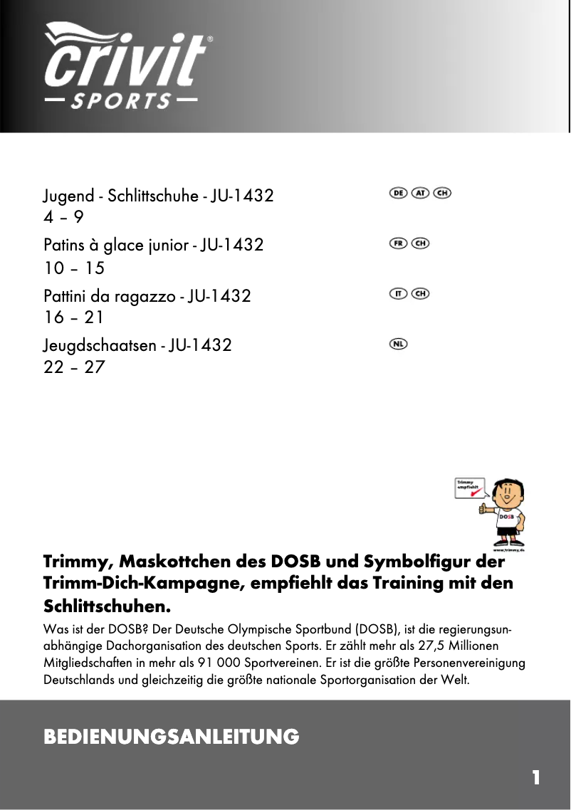 Page n°1 - Manuel utilisateur Crivit IAN 66527