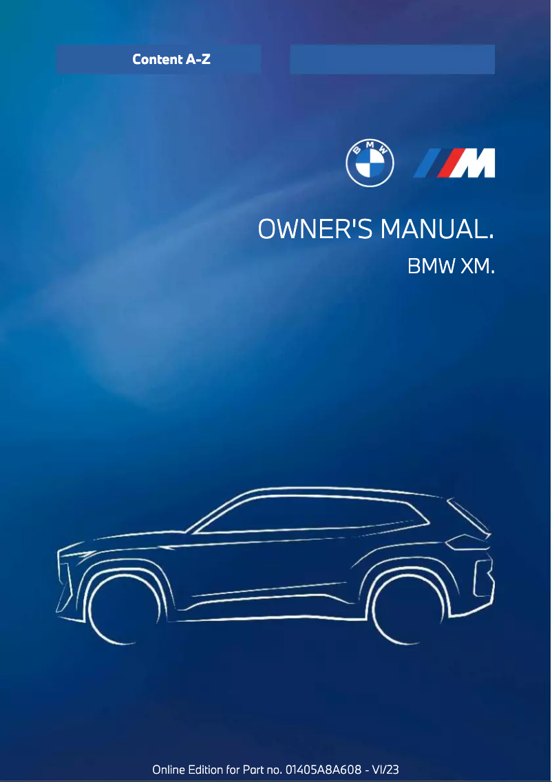 Page 1 de la notice Manuel utilisateur BMW XM (2024)
