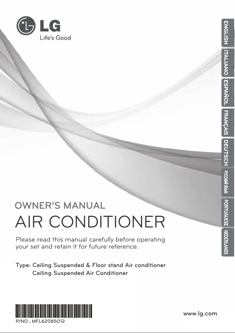 Page 1 de la notice Manuel utilisateur LG CV18