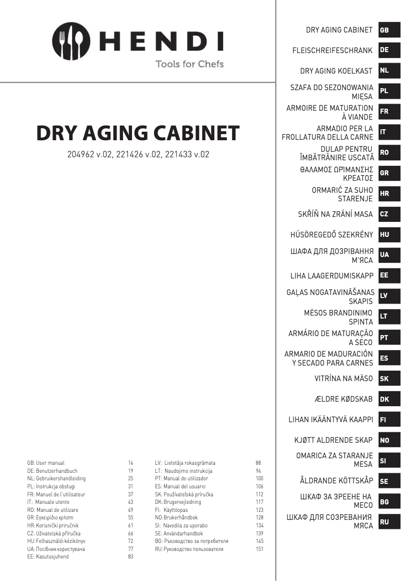 Page n°1 - Manuel utilisateur Hendi 221433