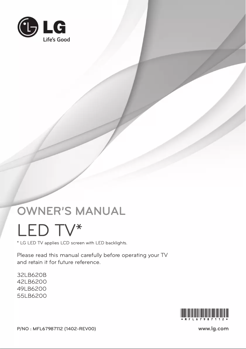 Página 1 del manual Manual de usuario LG 49LB6200