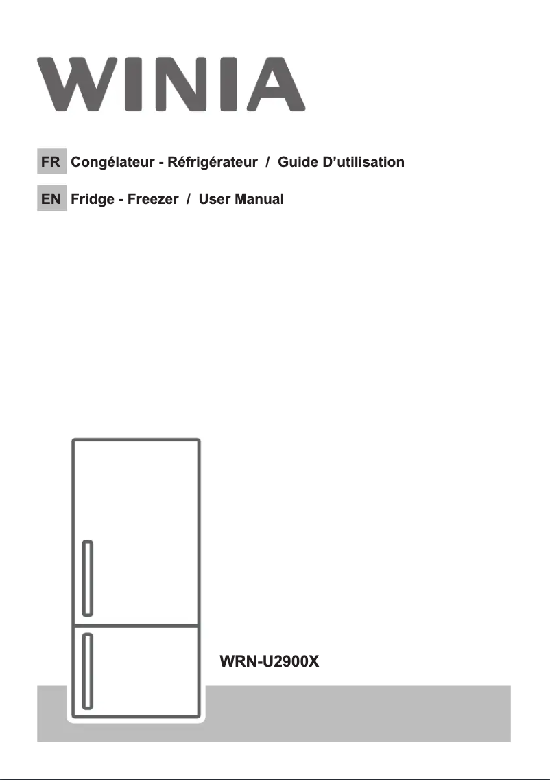 Page n°1 - Manuel utilisateur Winia WRN-U2900X