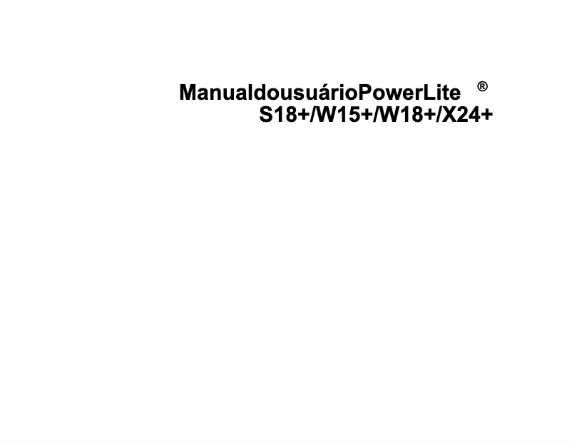 Page 1 de la notice Manuel utilisateur Epson PowerLite X24+