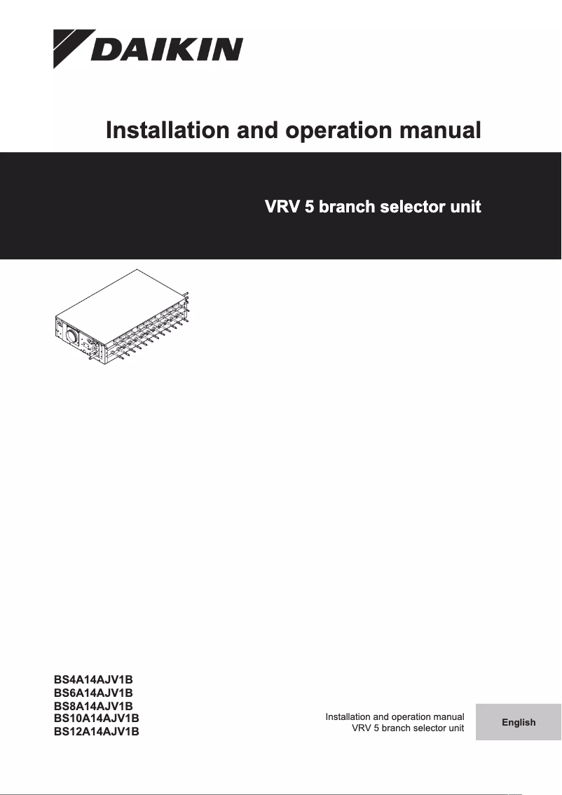 Página 1 del manual Manual de usuario Daikin BS6A14AJV1B