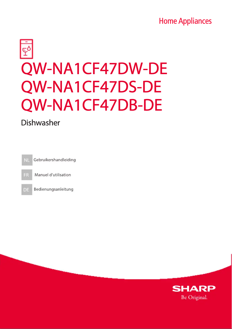 Page 1 de la notice Manuel utilisateur Sharp QW-NA1CF47DB-DE