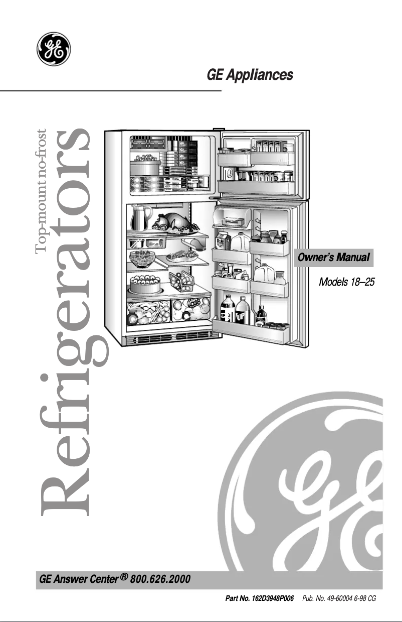 Page n°1 - Manuel d'utilisation et d'entretien GE TBX18AABAA