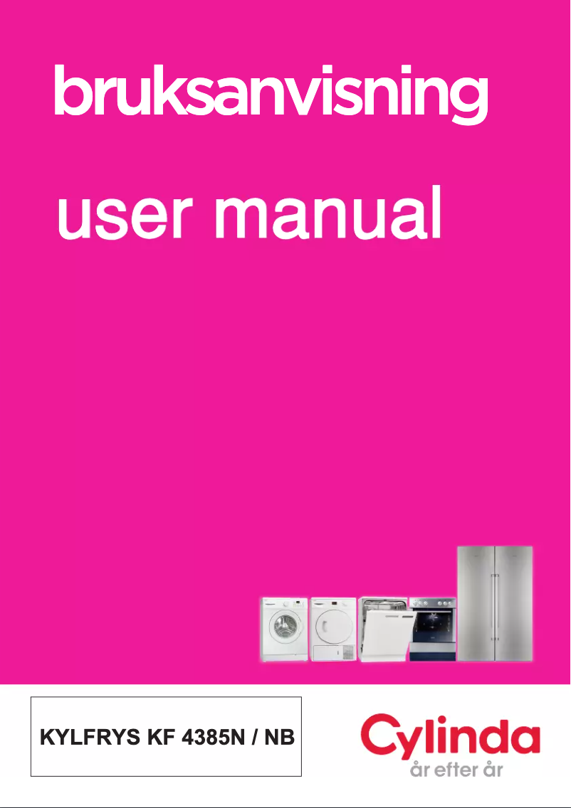 Page 1 de la notice Manuel utilisateur Cylinda KF 4385NB
