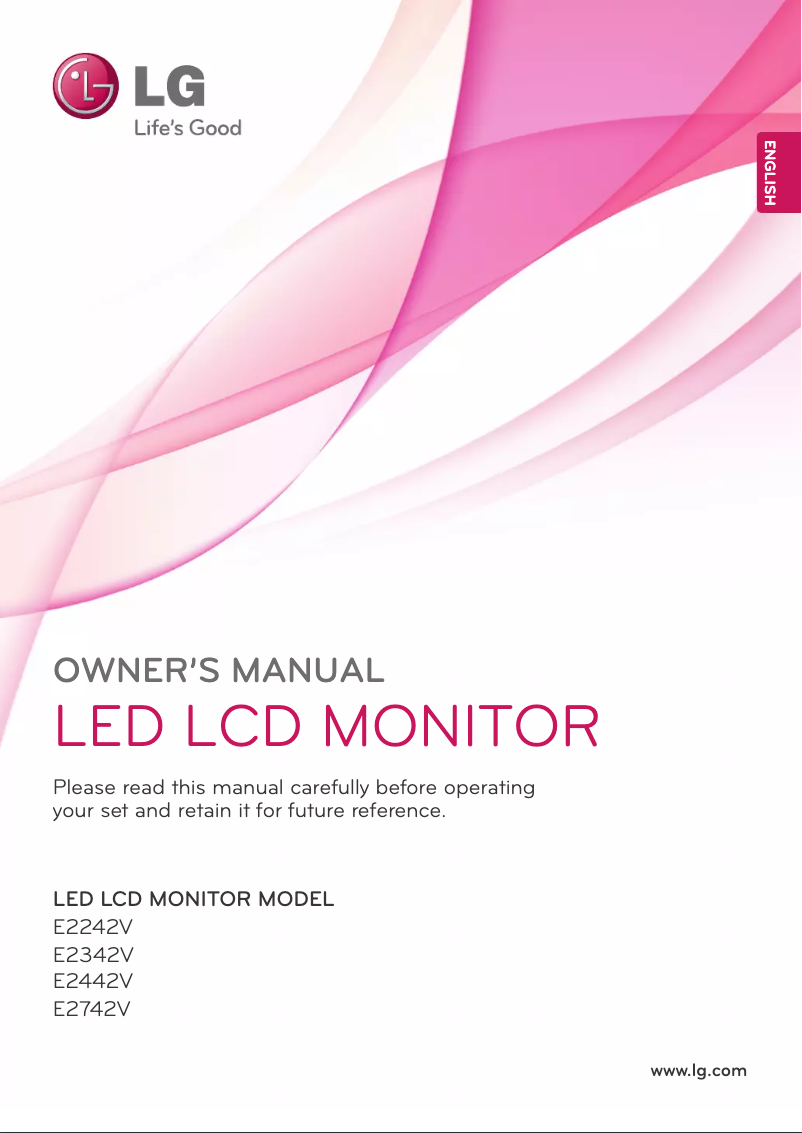 Page n°1 - Manuel utilisateur LG E2442V