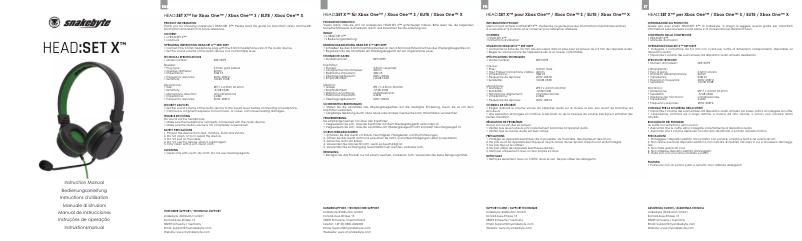 Image de la première page du manuel de l'appareil HEAD:SET X
