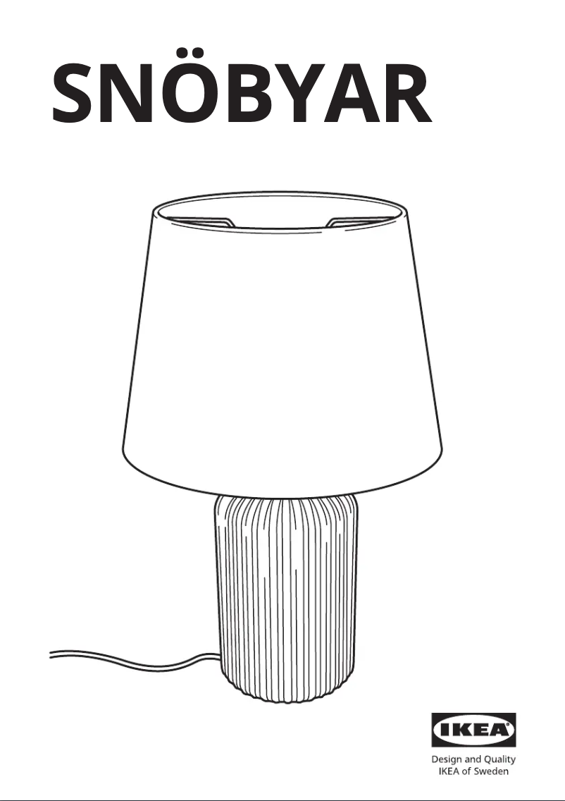 Image de la première page du manuel de l'appareil SNÖBYAR 204.598.46