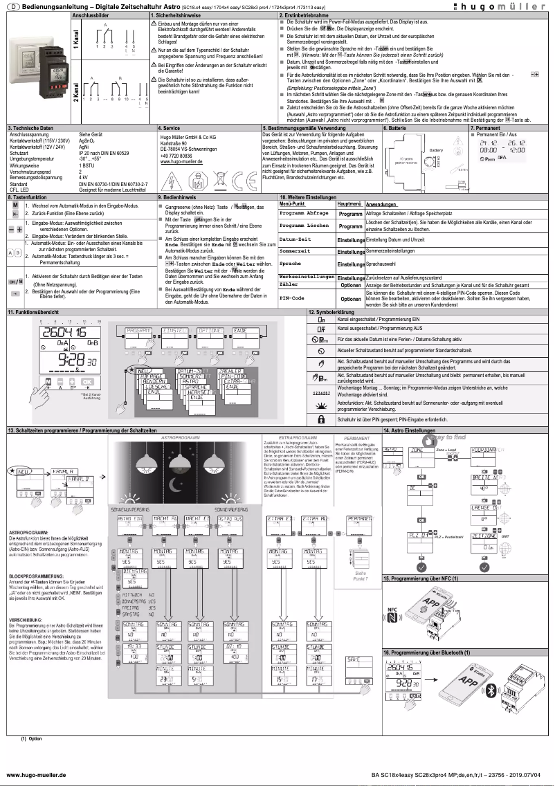 Page n°1 - Manuel utilisateur Müller SC 28.13 pro4