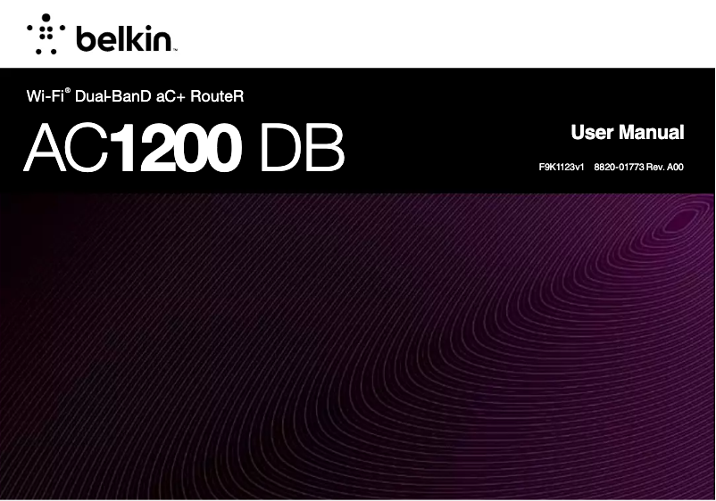 Imagen de la primera página del manual del dispositivo F9K1123