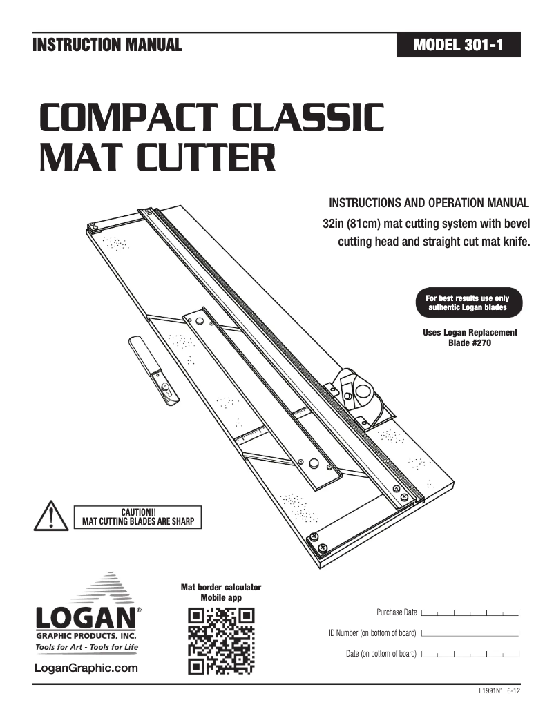 Page n°1 - Manuel utilisateur Logan 301-1