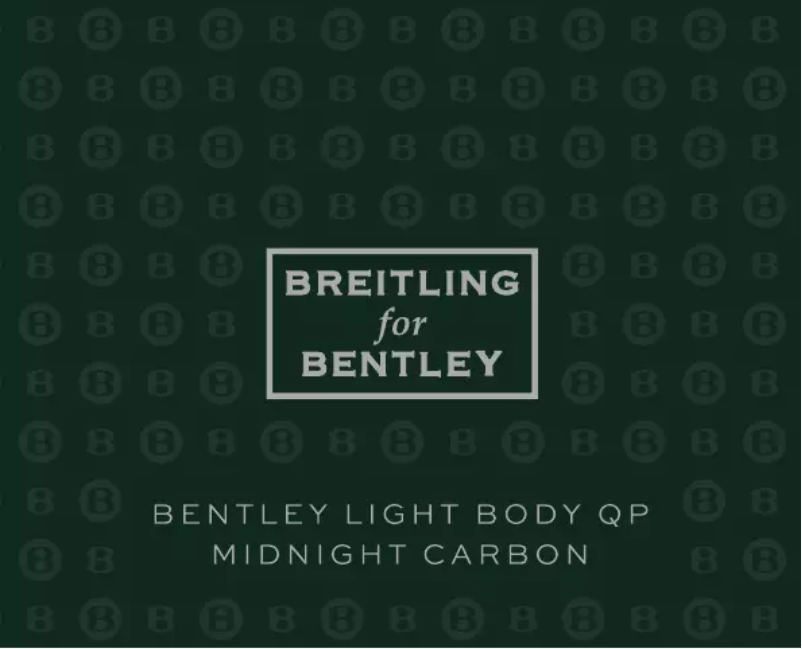 Page n°1 - Manuel utilisateur Breitling For Bentley Light Body QP Midnight Carbon