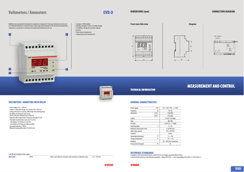 Image de la première page du manuel de l'appareil EVR-D