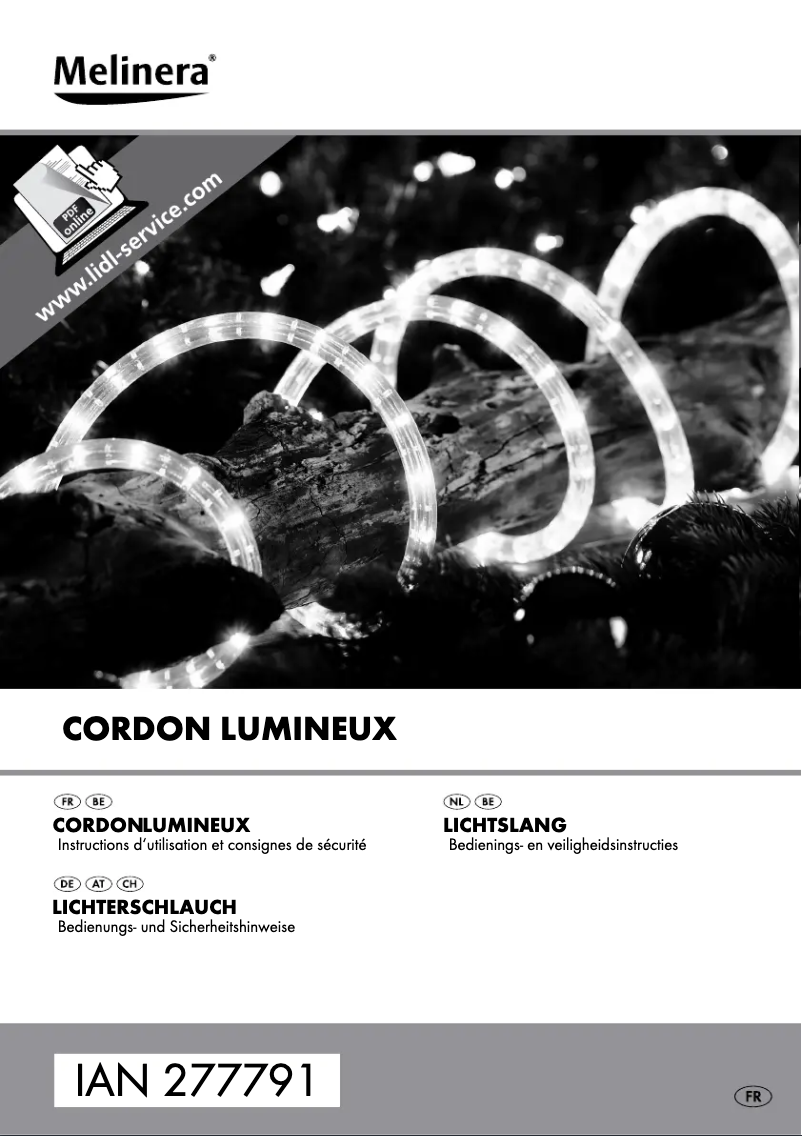 Page n°1 - Manuel utilisateur Melinera IAN 277791