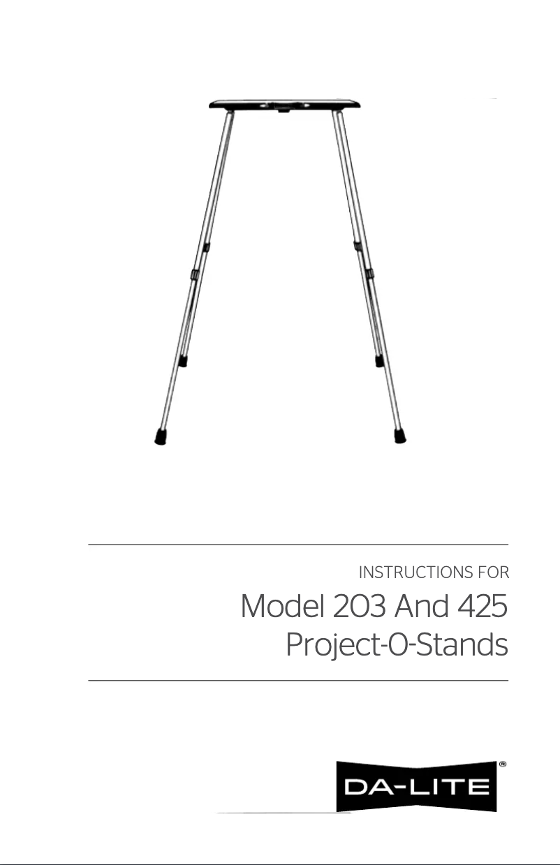 First page image of the manual for Project-O-Stand 42068