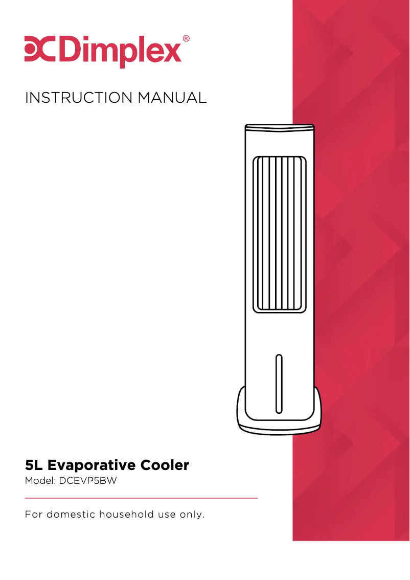 Page 1 de la notice Manuel utilisateur Dimplex DCEVP5BW