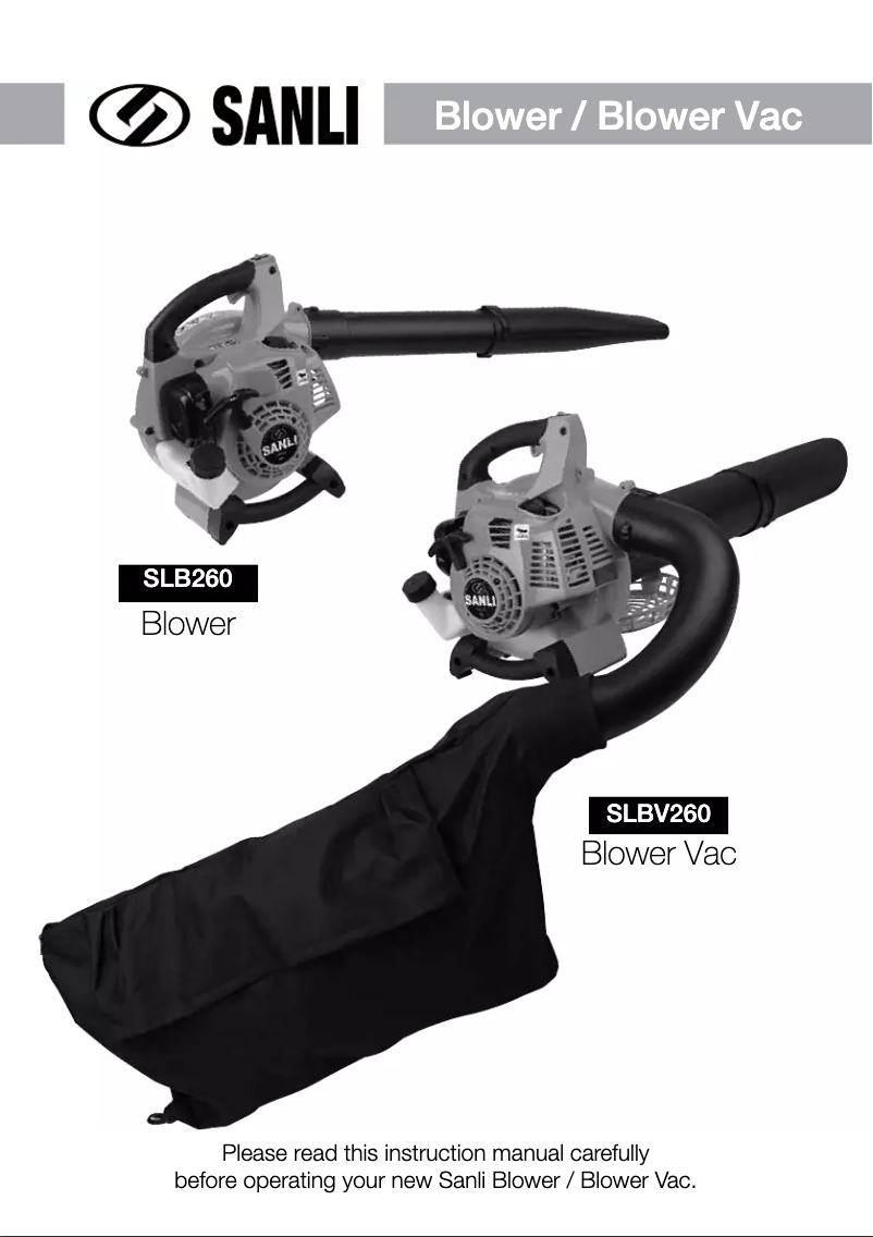 Página 1 del manual Manual de usuario Sanli SLBV260