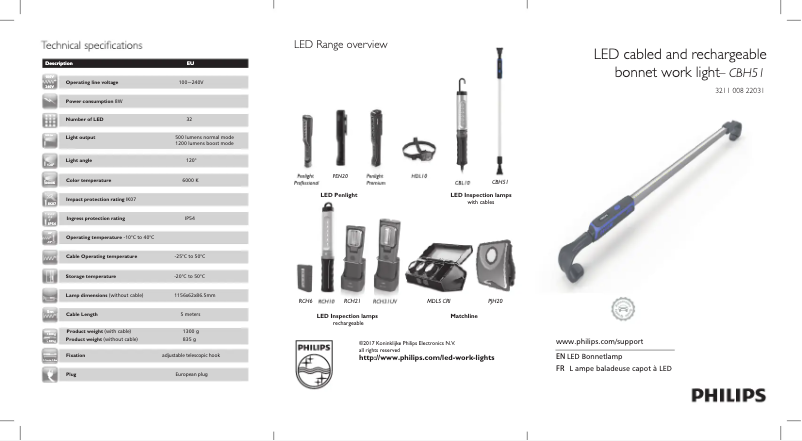 Page 1 de la notice Manuel utilisateur Philips LPL70X1