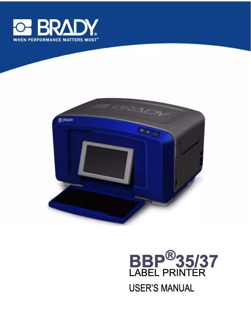 Image de la première page du manuel de l'appareil BBP35