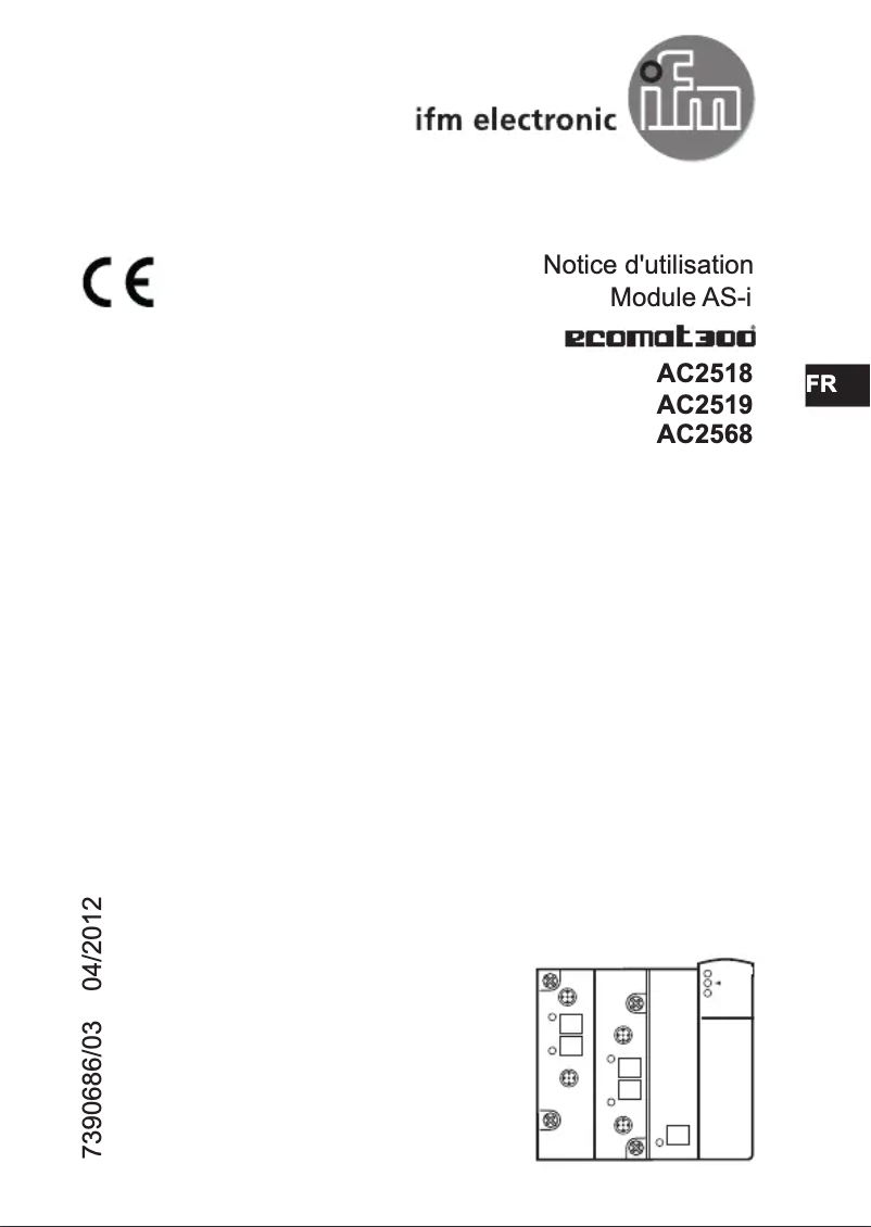 Page n°1 - Manuel utilisateur IFM AC2518