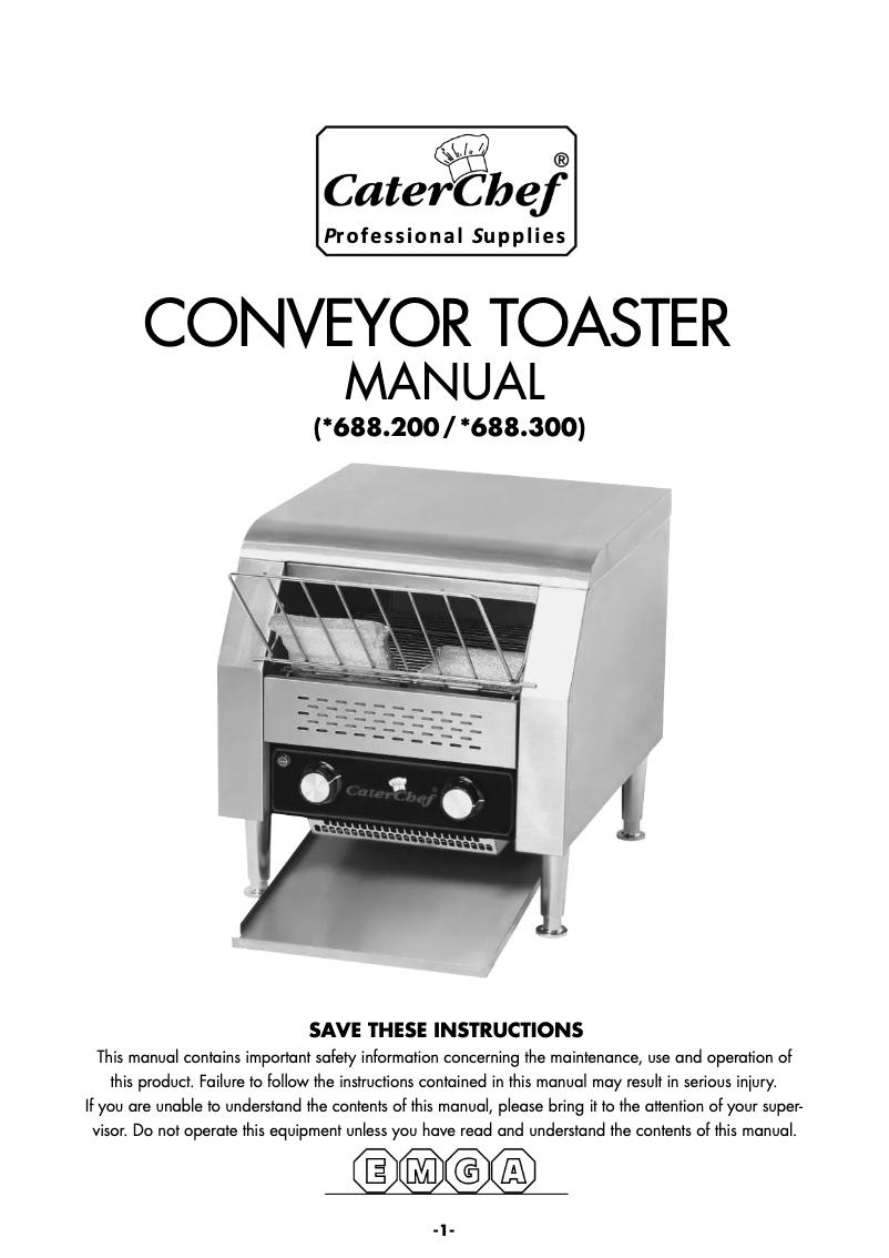 Image de la première page du manuel de l'appareil 688.200