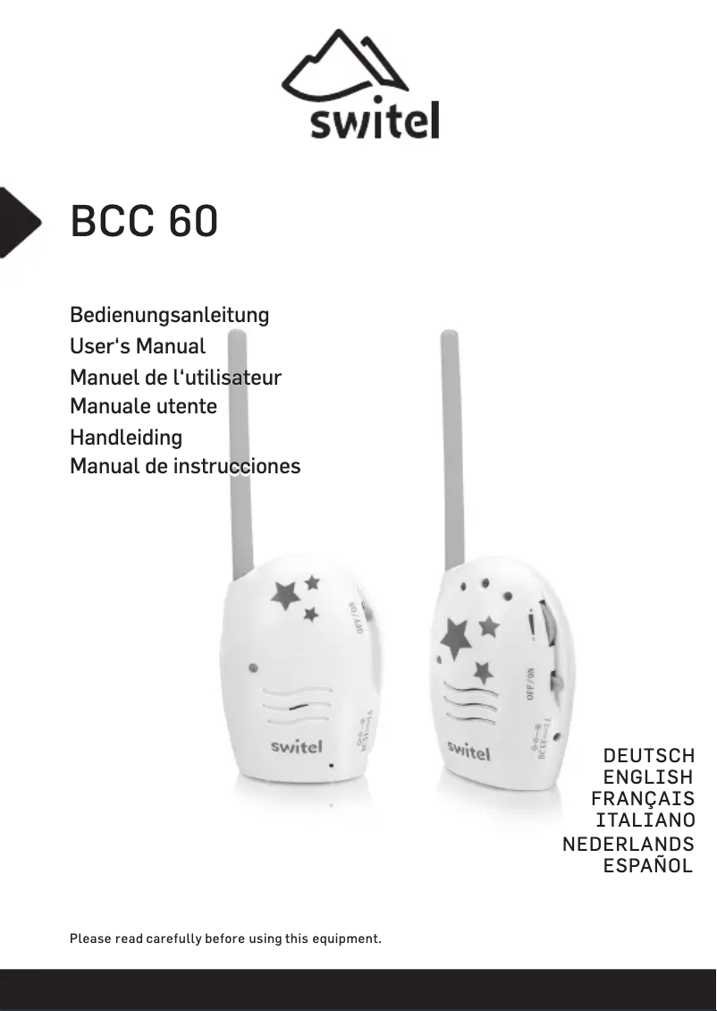 Image de la première page du manuel de l'appareil BCC60