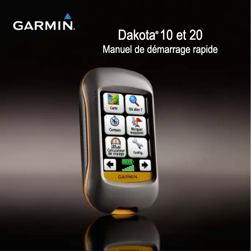 Page n°1 - Manuel utilisateur Garmin Dakota 10
