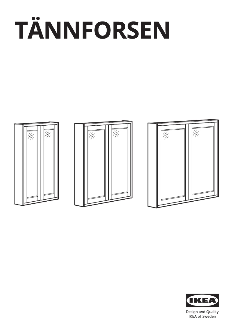 Imagen de la primera página del manual del dispositivo TÄNNFORSEN 305.354.87