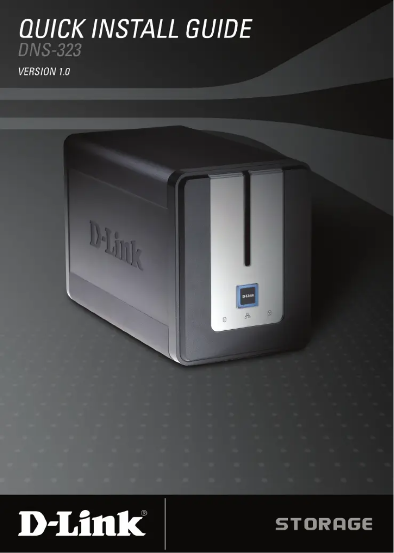 Page 1 de la notice Guide d'installation D-Link DNS-323