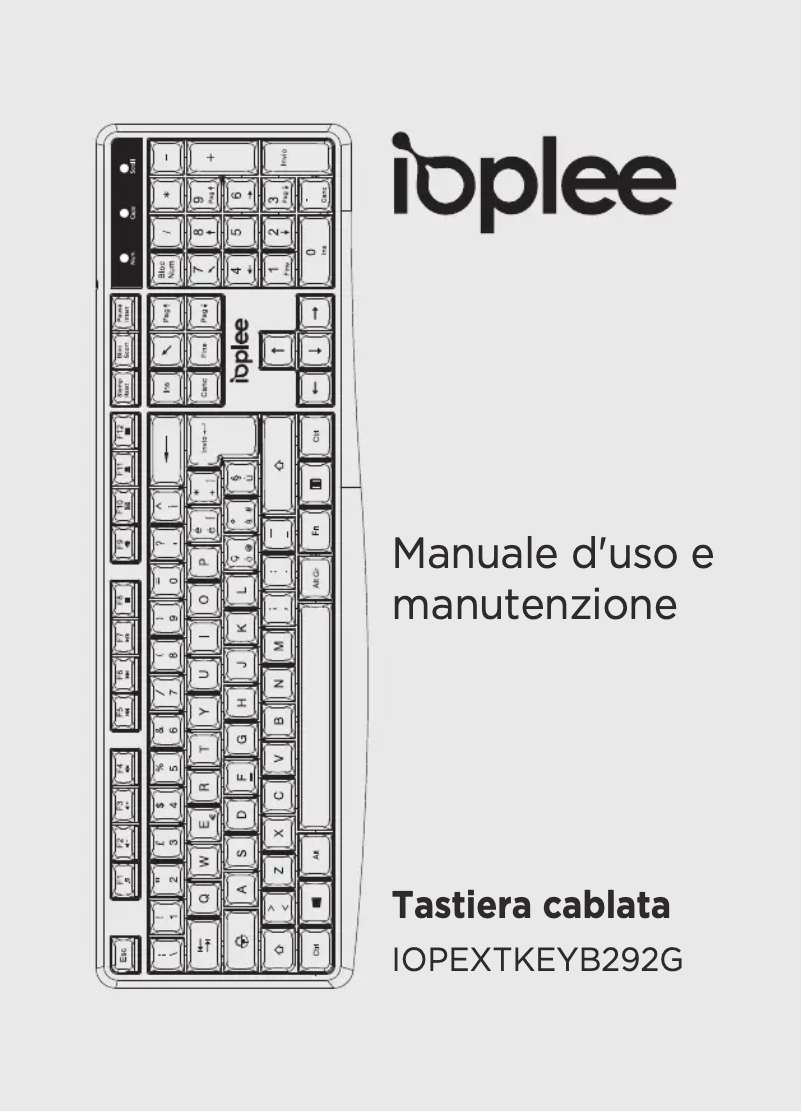 Image de la première page du manuel de l'appareil IOPEXTKEYB292G