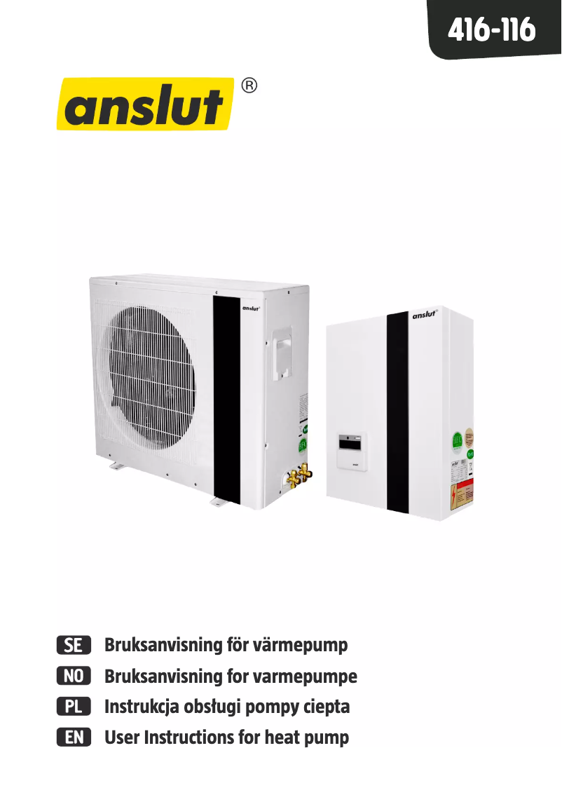 Página 1 del manual Manual de usuario Anslut 416-116