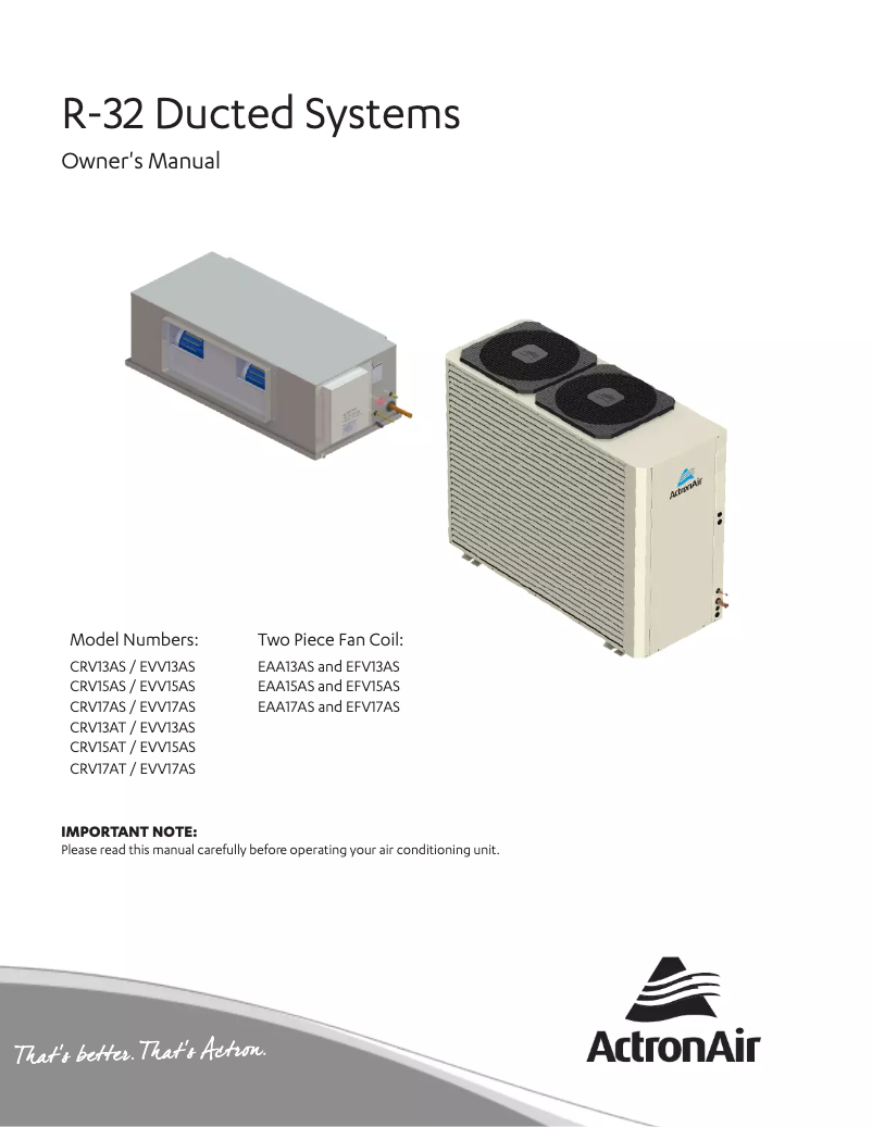Imagen de la primera página del manual del dispositivo CRV15AT