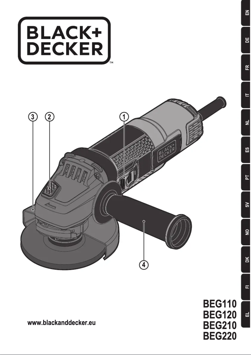 Image de la première page du manuel de l'appareil BEG110