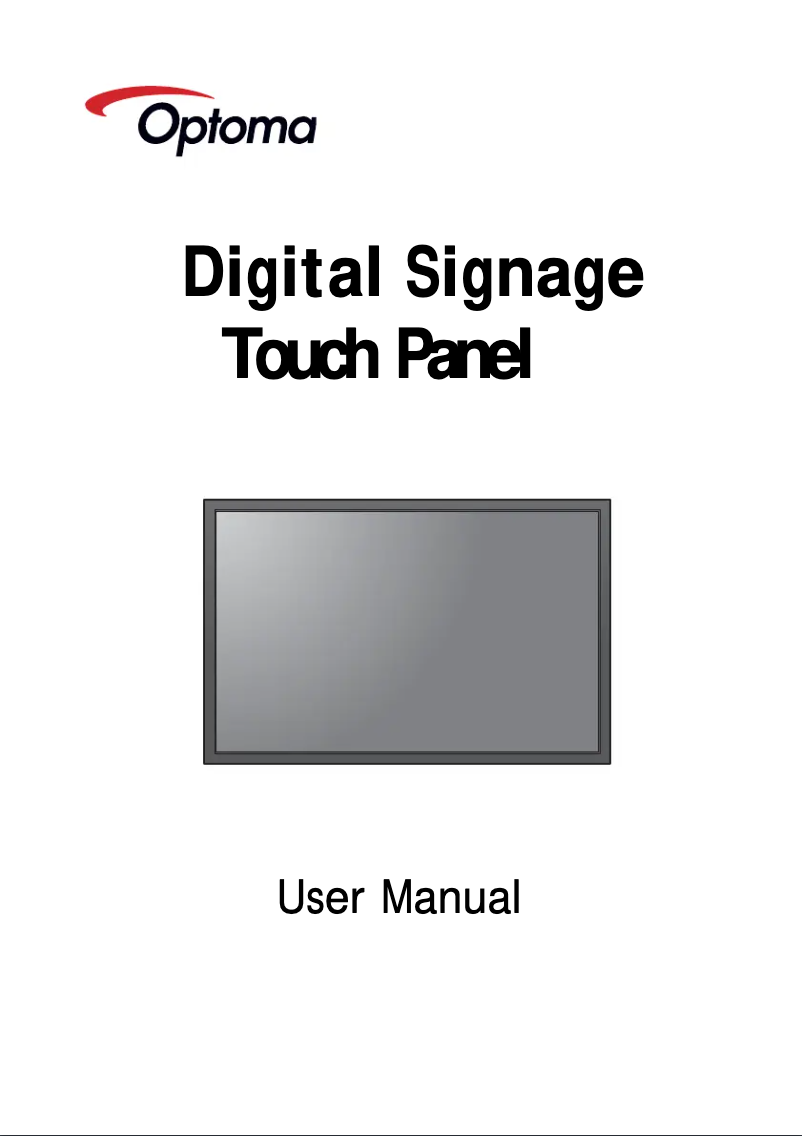 Page n°1 - Manuel utilisateur Optoma OP1022WTDS