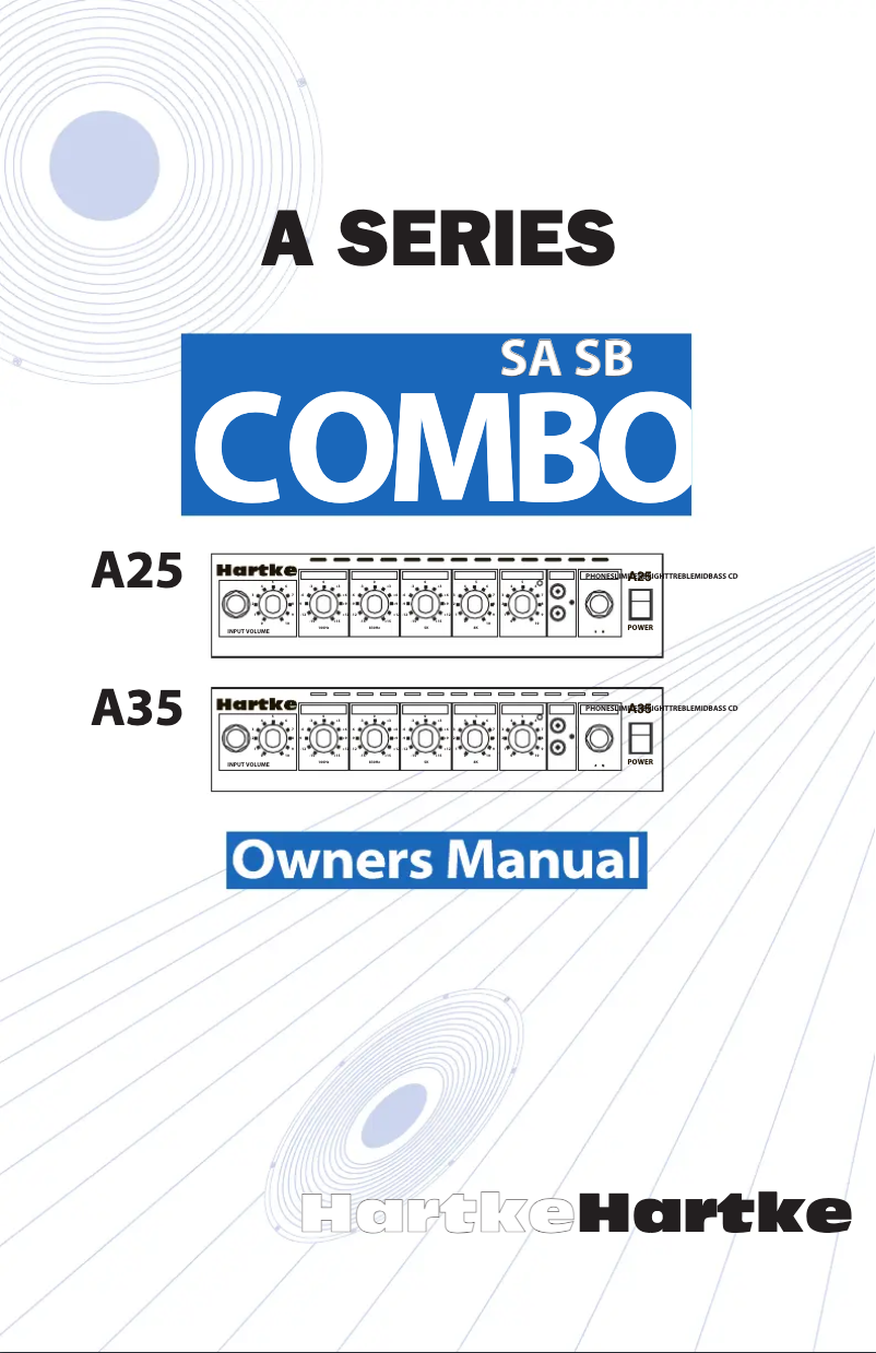 Page n°1 - Manuel utilisateur Hartke A35