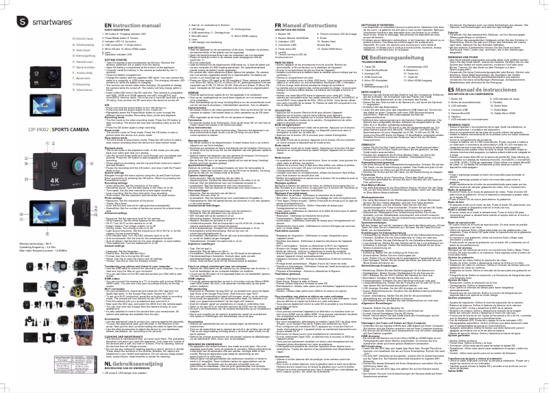 Page n°1 - Manuel utilisateur Smartwares CWR-39002