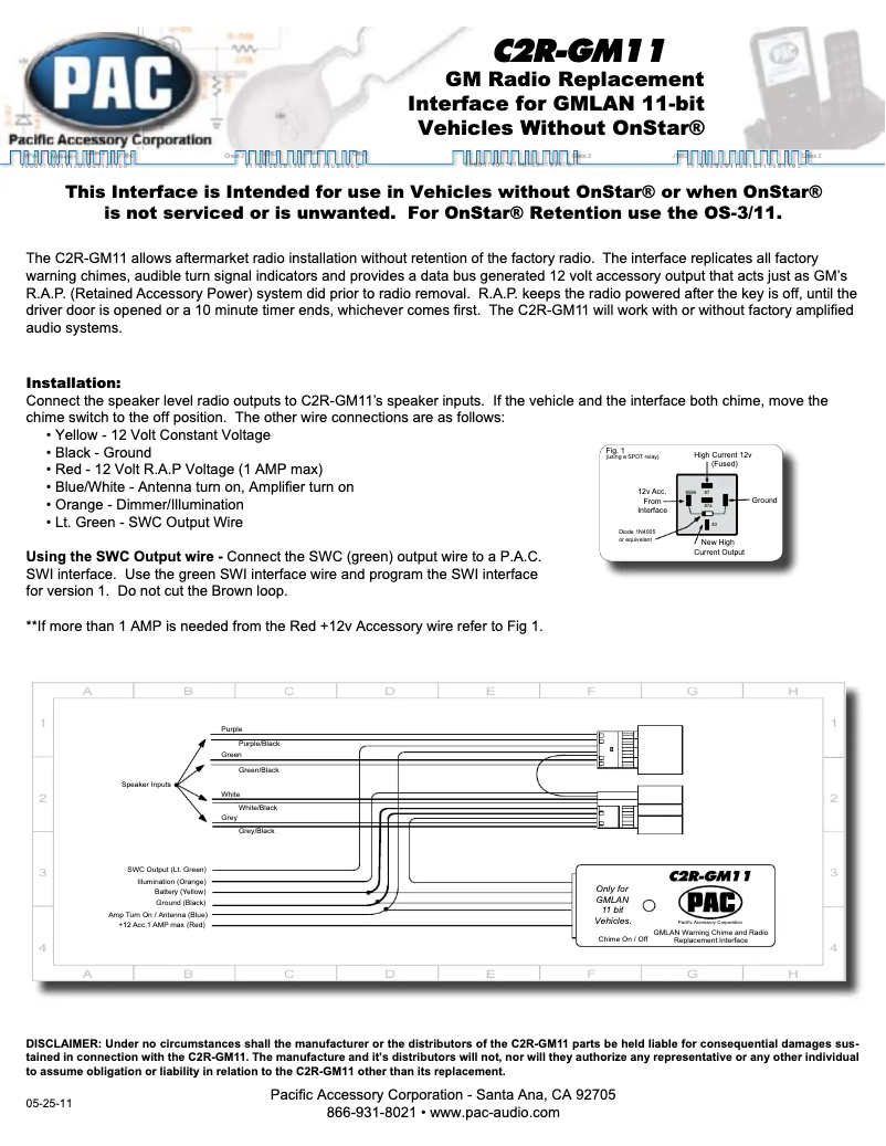 Page 1 de la notice Manuel utilisateur PAC C2R-GM11