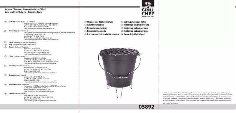 First page image of the manual for 5892