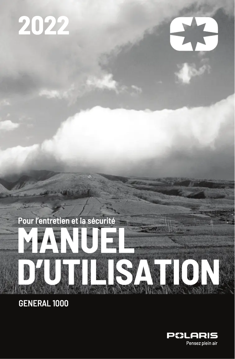 Page n°1 - Manuel utilisateur Polaris General 1000 (2022)