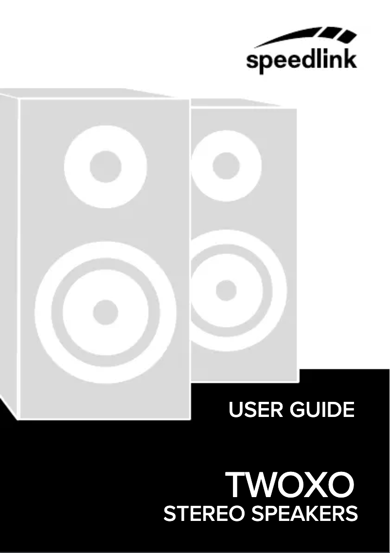 Page 1 de la notice Manuel utilisateur Speed-Link TWOXO SL-810004-TE