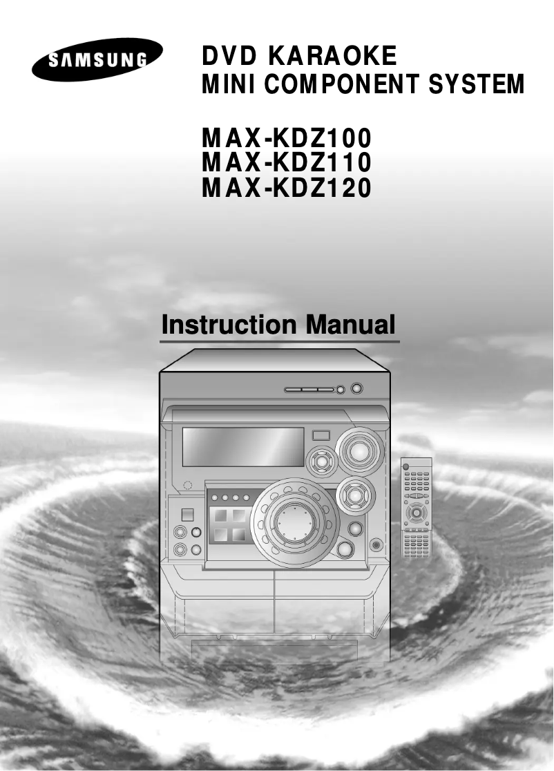 Page 1 de la notice Manuel utilisateur Samsung MAX-KD100