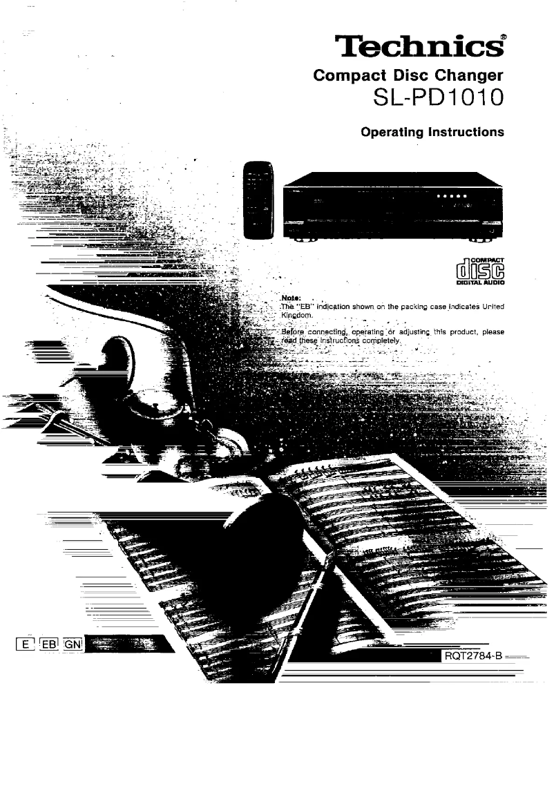 Page 1 de la notice Manuel utilisateur Technics SL-PD1010