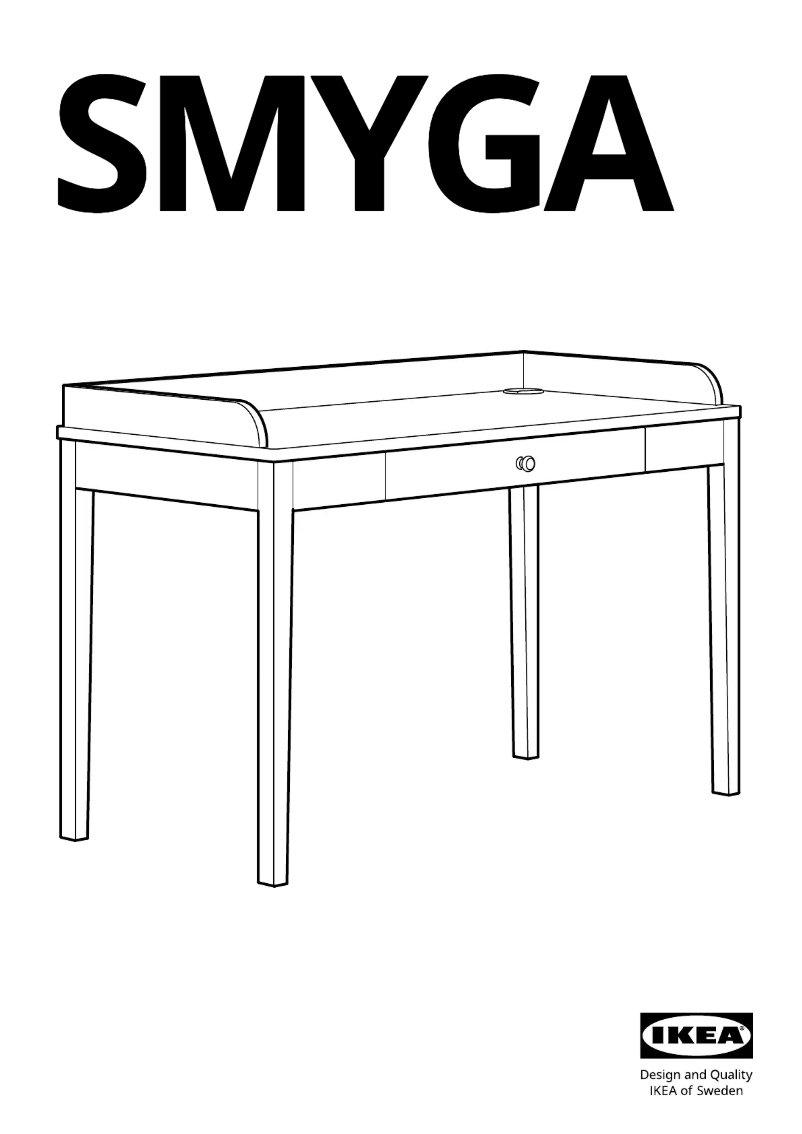 Page 1 de la notice Manuel utilisateur Ikea SMYGA 104.808.86