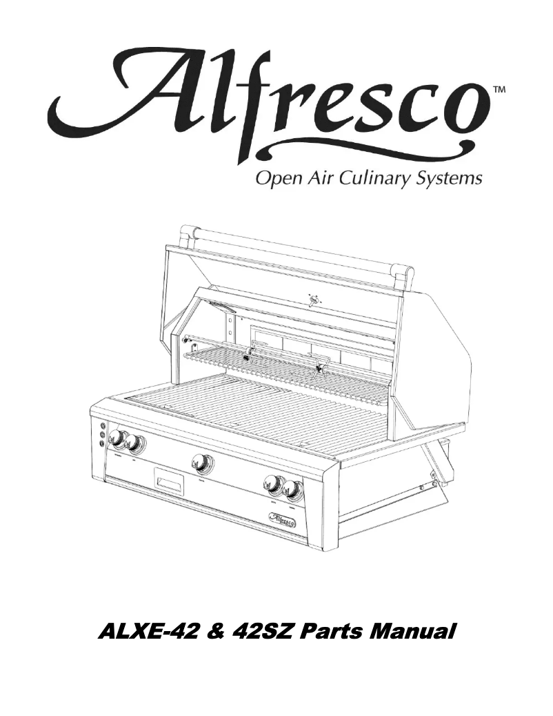 Page n°1 - Manuel utilisateur Alfresco ALXE-42SZ