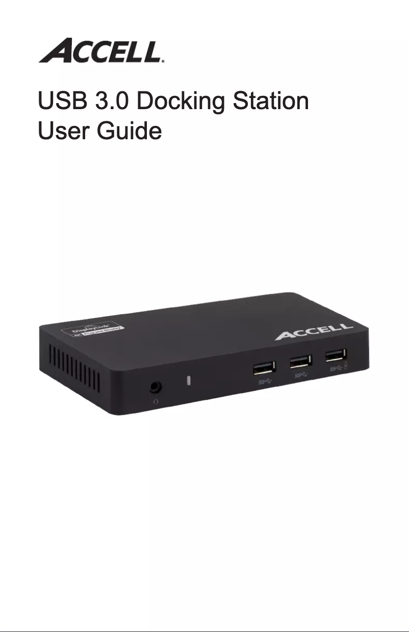 Page 1 de la notice Manuel utilisateur Accell K172B-002B