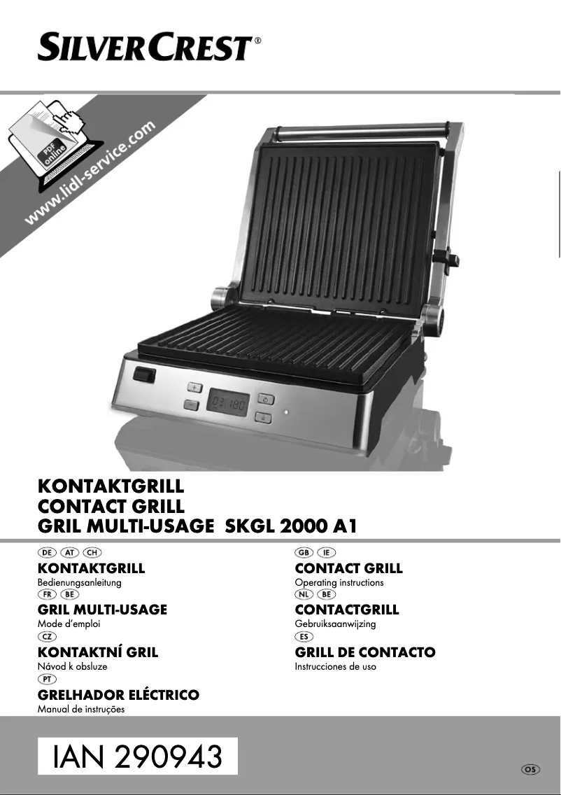 Image de la première page du manuel de l'appareil SKGL 2000 A1