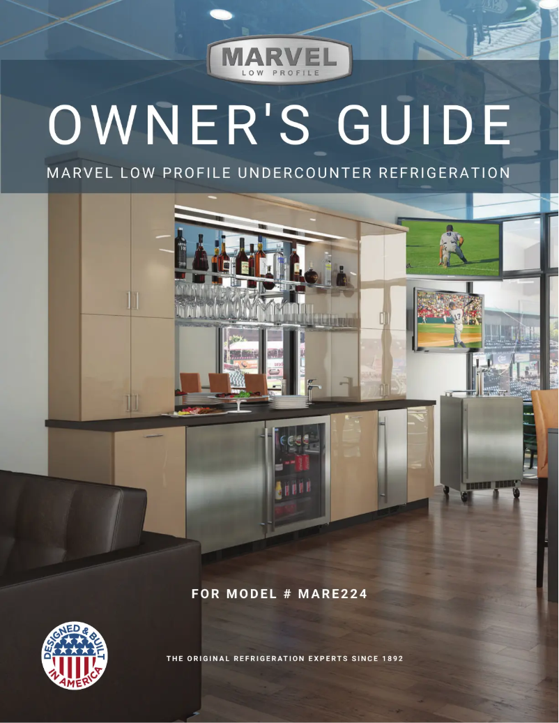 Page 1 de la notice Manuel utilisateur Marvel MARE224IS41A